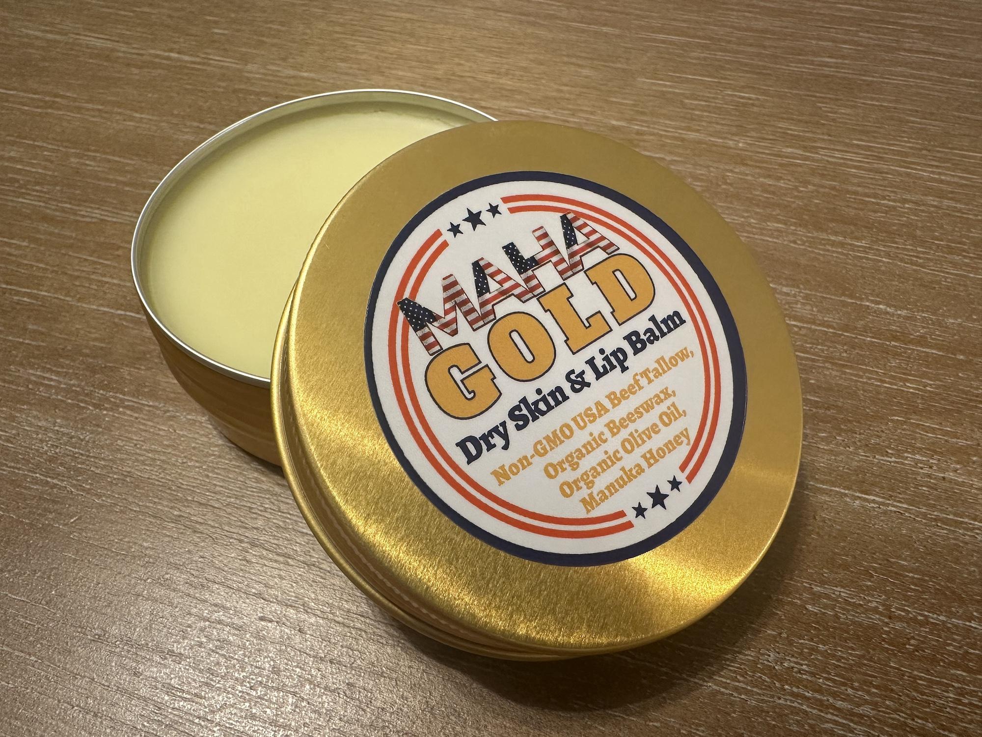 MAHA Gold - Skin and Lip Balm (Inside Reveal) web